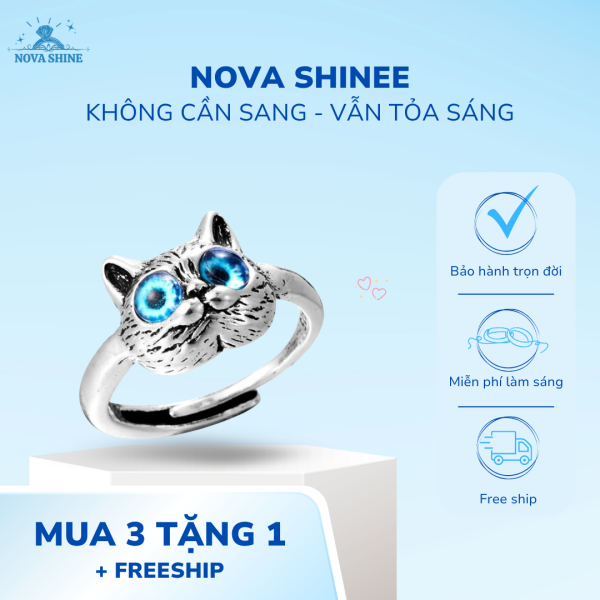 nhẫn mắt mèo xanh