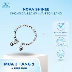 nhẫn dây xoắn chuông bạc