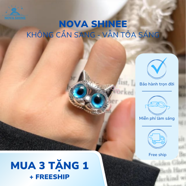 nhẫn mắt mèo xanh