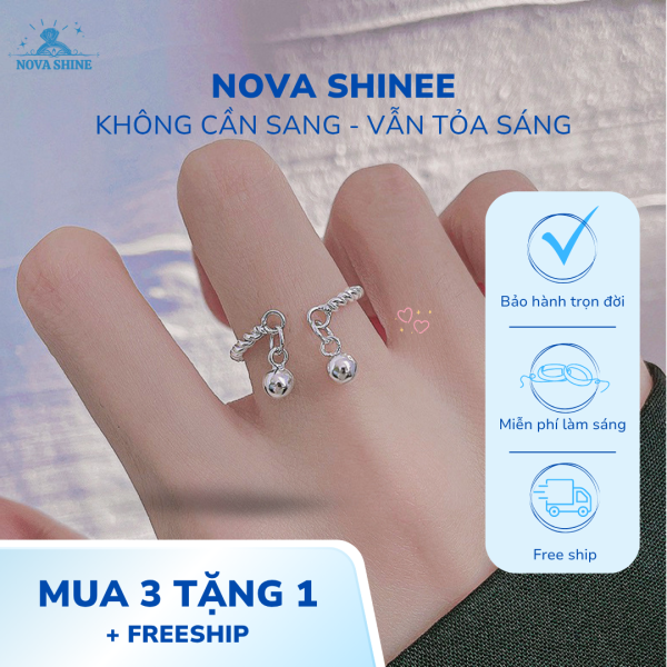nhẫn dây xoắn chuông bạc