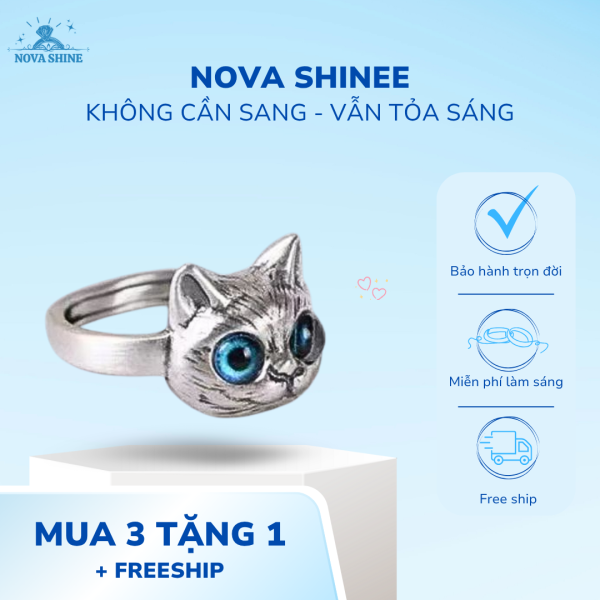 nhẫn mắt mèo xanh