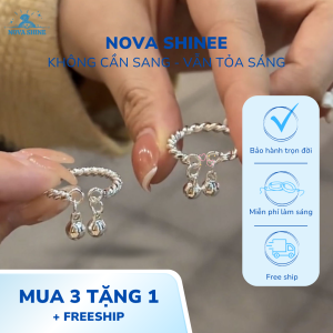 nhẫn dây xoắn chuông bạc