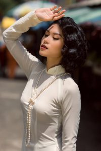 phụ kiện vòng cổ đeo cùng áo dài