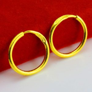 Khuyên tai nam vàng 9999 – Sự lựa chọn xứng tầm quý ông 2 khuyen tai nam vang 9999