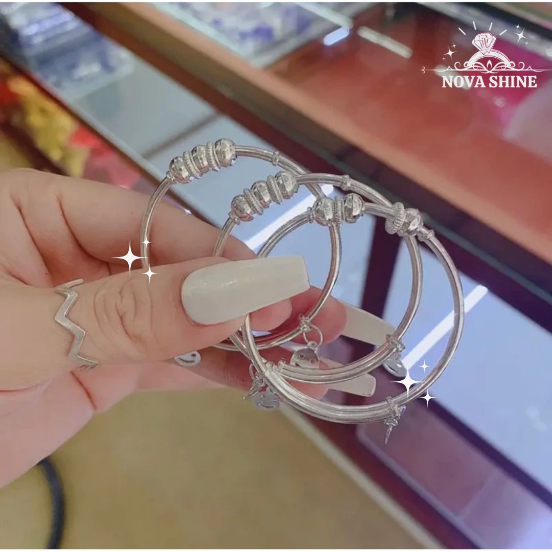 Lắc tay bạc cho bé gái