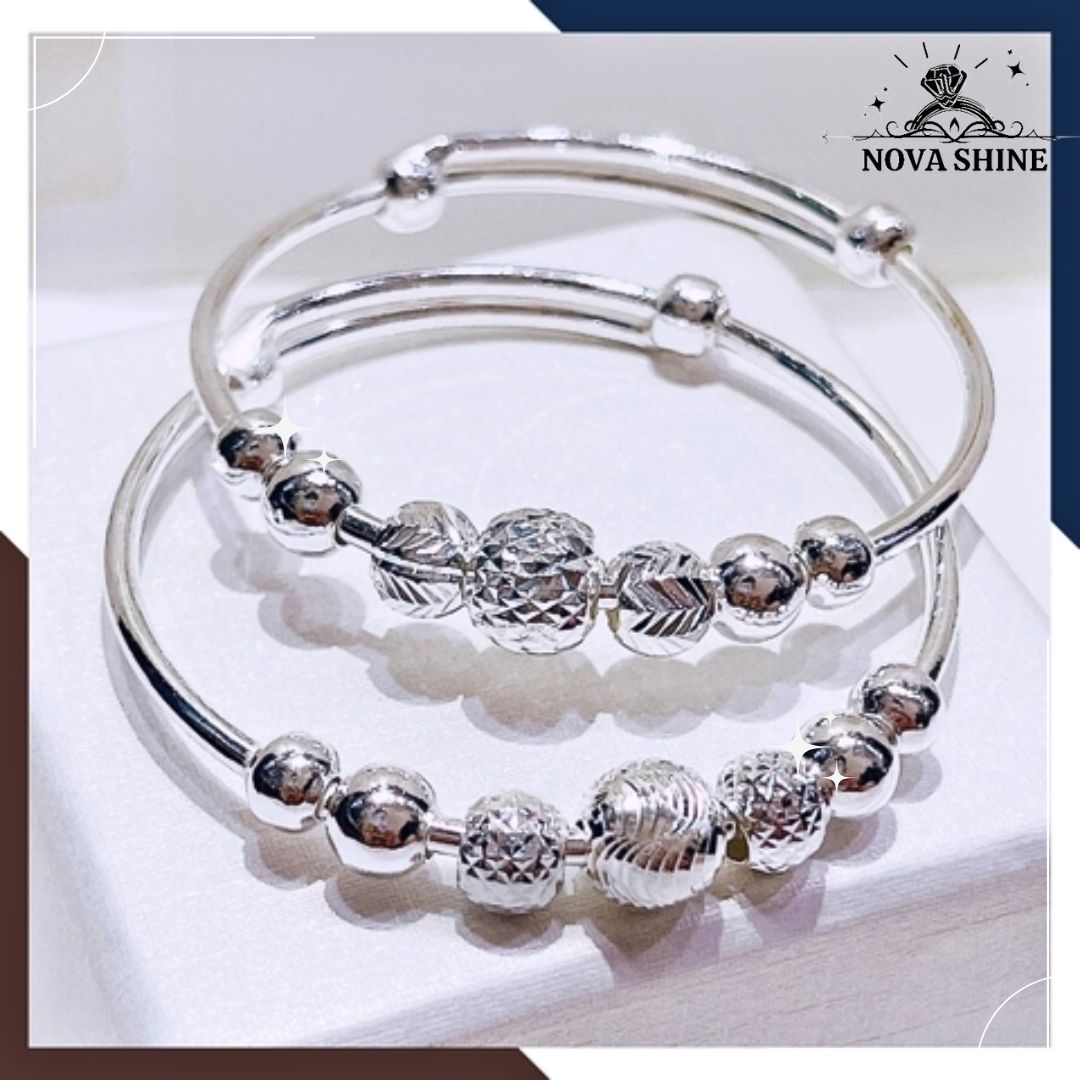 Lắc tay bạc cho bé gái