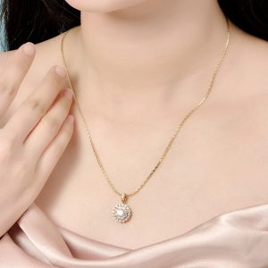 dây chuyền vàng trắng nữ đẹp